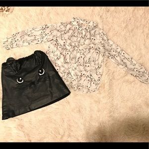 Little girls H&M kitty outfit